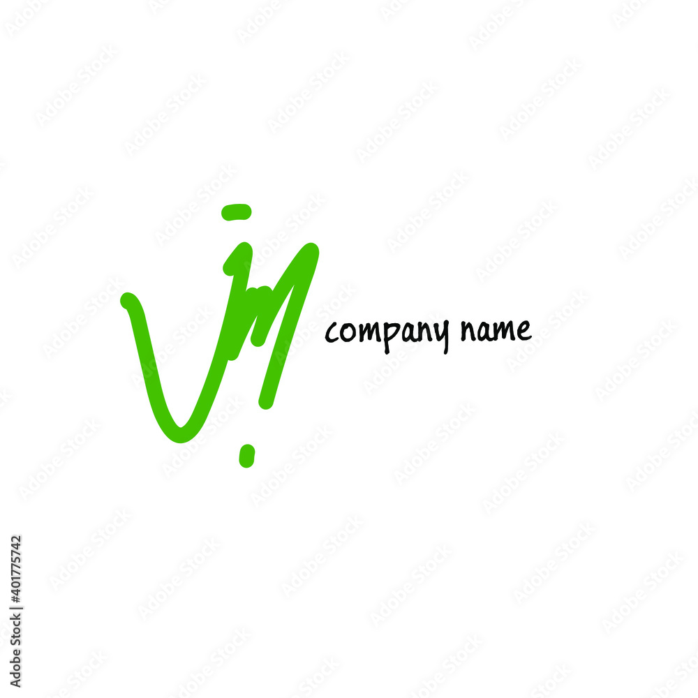 jm Initial handwriting or handwritten logo for identity. Green logo with signature and hand-drawn style on white background. jm Initial handwriting or handwritten logo for identity. Green logo with signature and hand-drawn style on white background.
