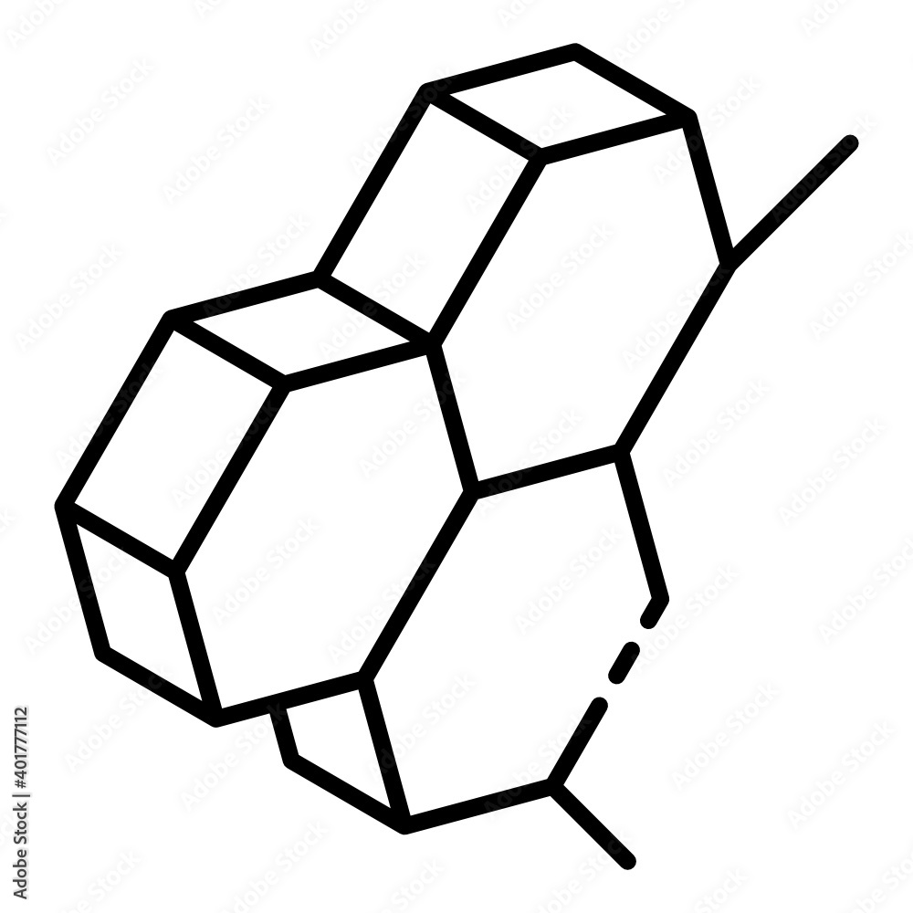 Biomolecule in trendy glyph isometric icon
Biomolecule in trendy glyph isometric icon