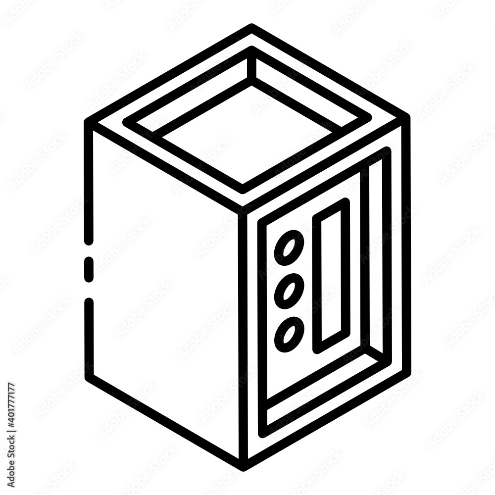 Injection mini fridge glyph isometric icon
Injection mini fridge glyph isometric icon