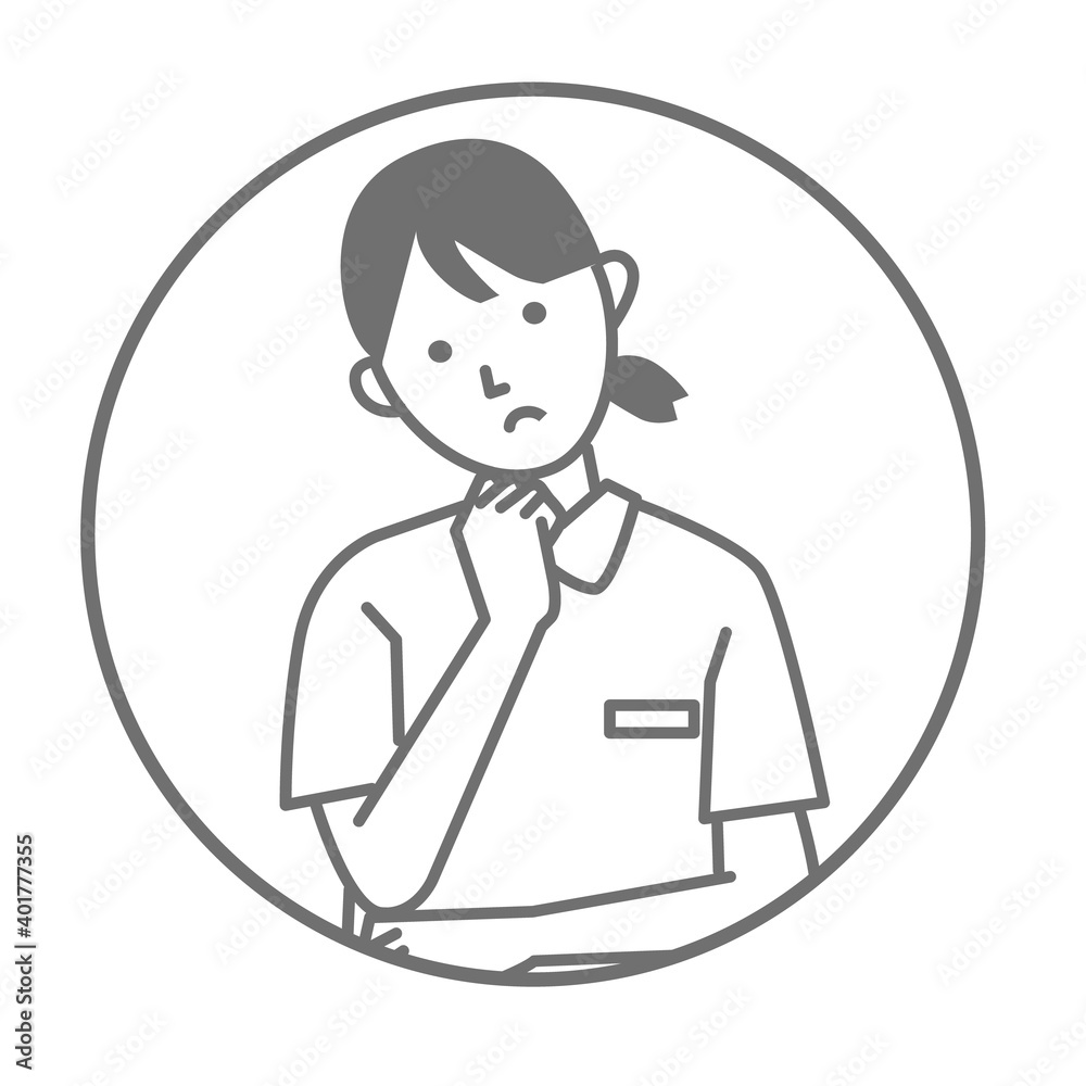 Illustration of nurse vector pose Illustration of nurse vector pose