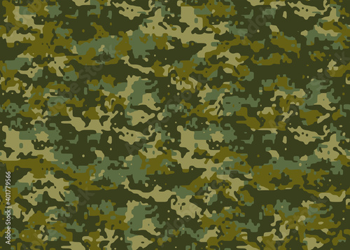 Full seamless camouflage texture skin pattern vector for military textile. Usable for Jacket Pants Shirt and Shorts. Army camo masking design for hunting fabric print and wallpaper. 