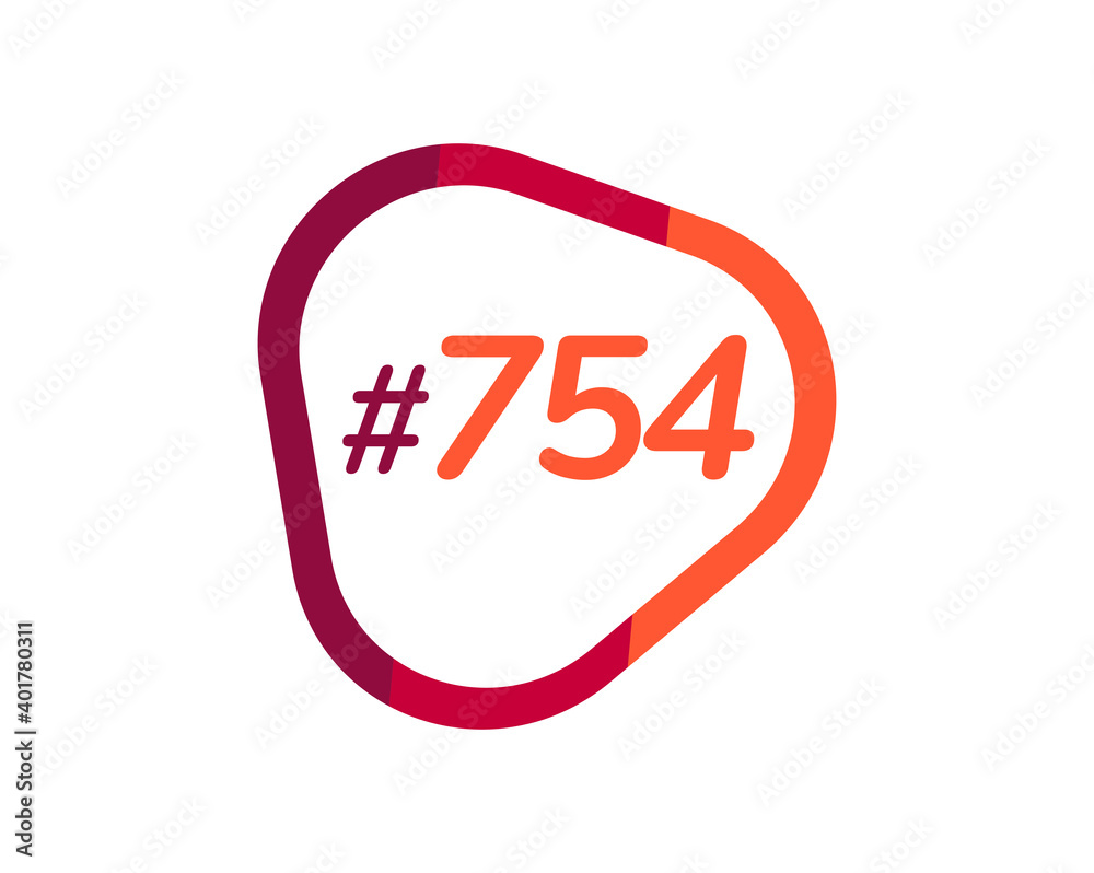 Number 754 image design, 754 logos Number 754 image design, 754 logos