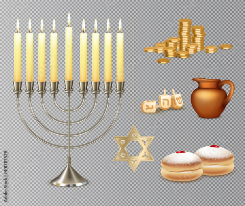 Hanukkah Realistic Set