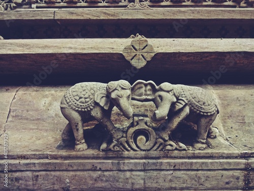 Hutheesing Jain Temple in Ahmedabad ,Gujarat ,india photo