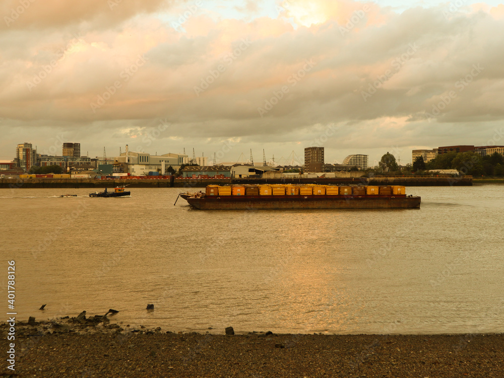 cargo ship in port