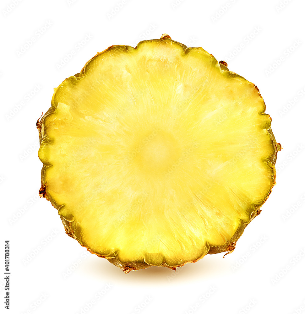 Pineapple slice isolated on white background Pineapple slice isolated on white background