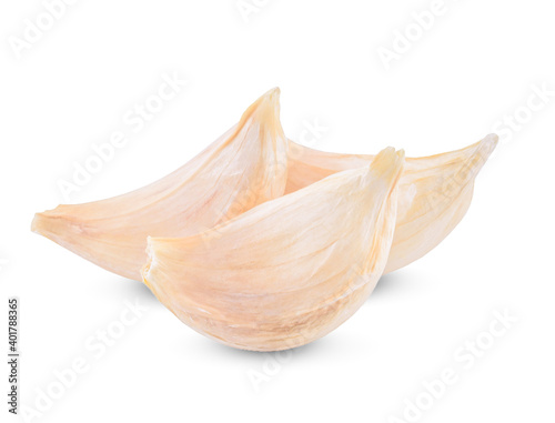 garlic isolated on white background © pisut