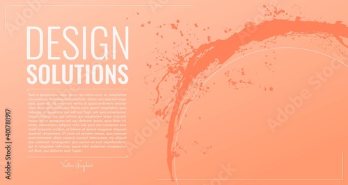 Fresh design mockup, vector graphics. 