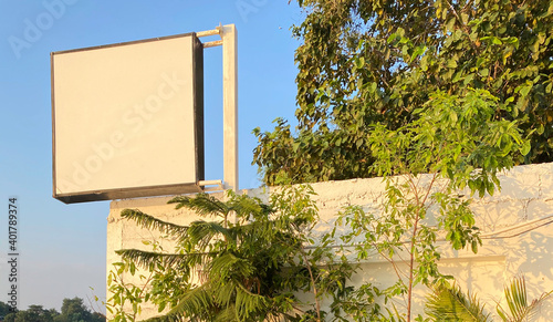 Billboard mock-up advertising marketing design modern.