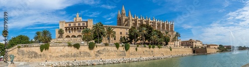 Panoramaaufnahme Kathedrale La Seu, Palma de Mallorca, Spanien