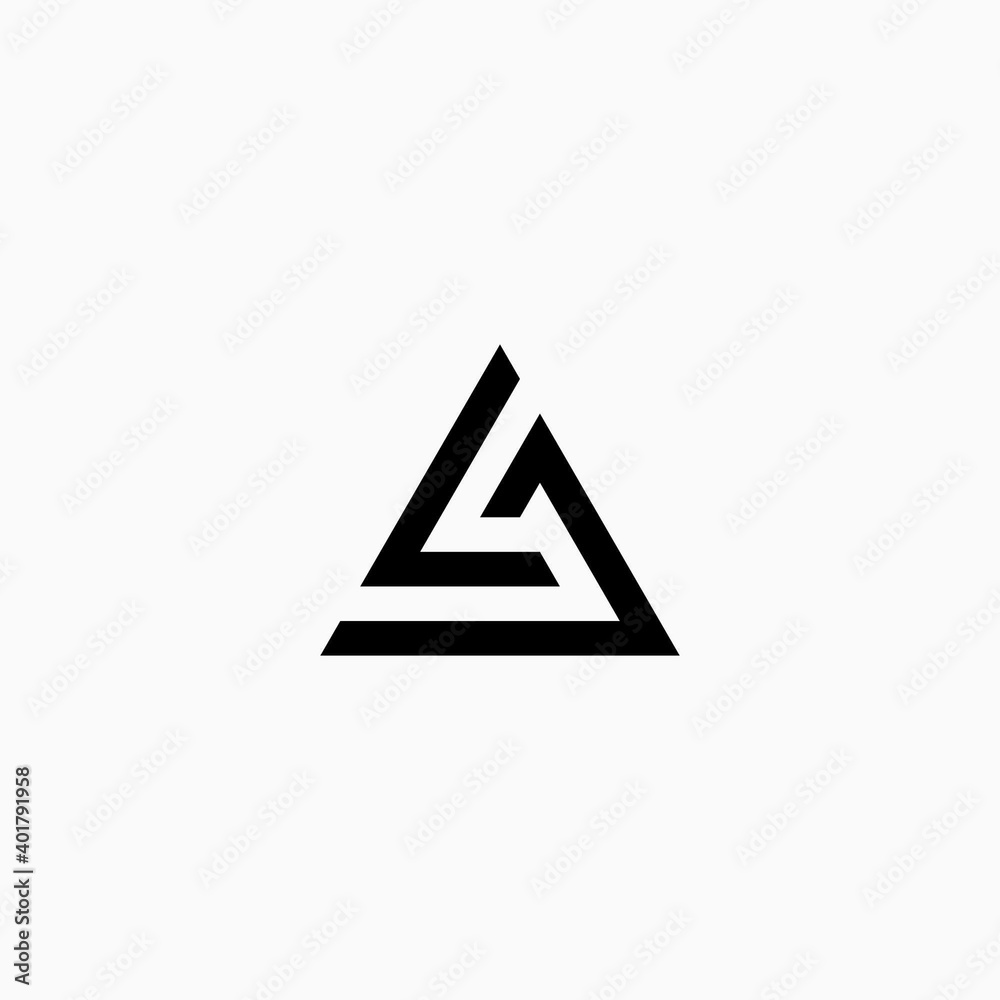 LA initials logo design inspiration LA initials logo design inspiration
