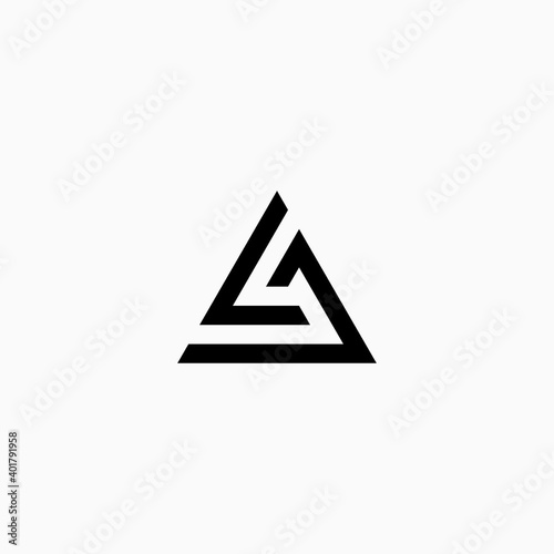 LA initials logo design inspiration