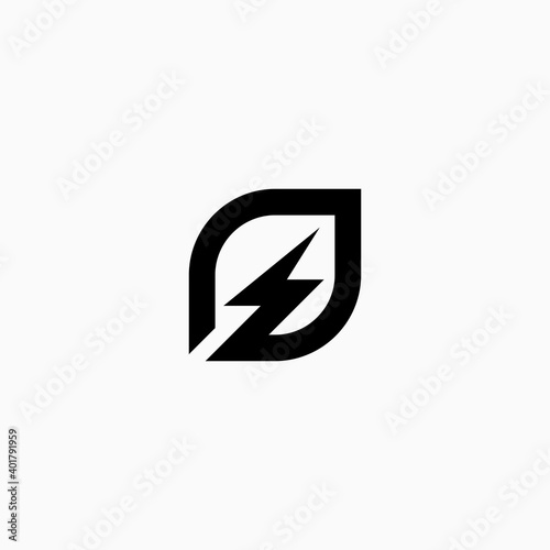 Power Leaf logo design inspiration