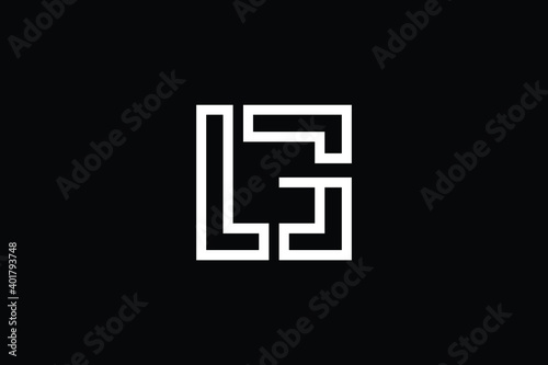 LG logo letter design on luxury background. GL logo monogram initials letter concept. LG icon logo design. GL elegant and Professional letter icon design on black background. L G GL LG photo