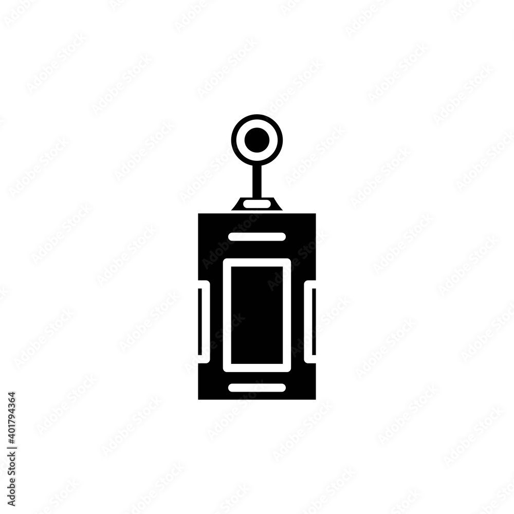 id card user name icon solid style vector id card user name icon solid style vector
