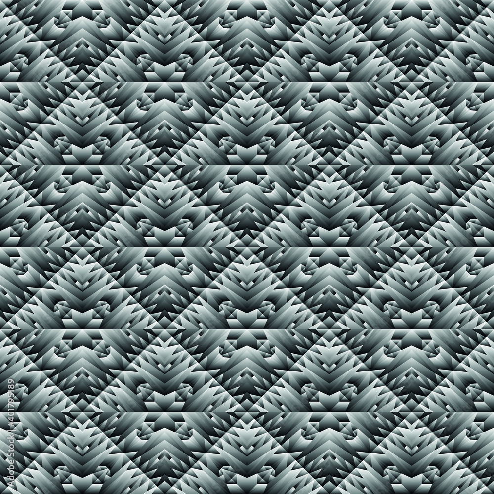 Fototapeta premium Geometric seamless pattern, ornament, abstract background, vector texture.