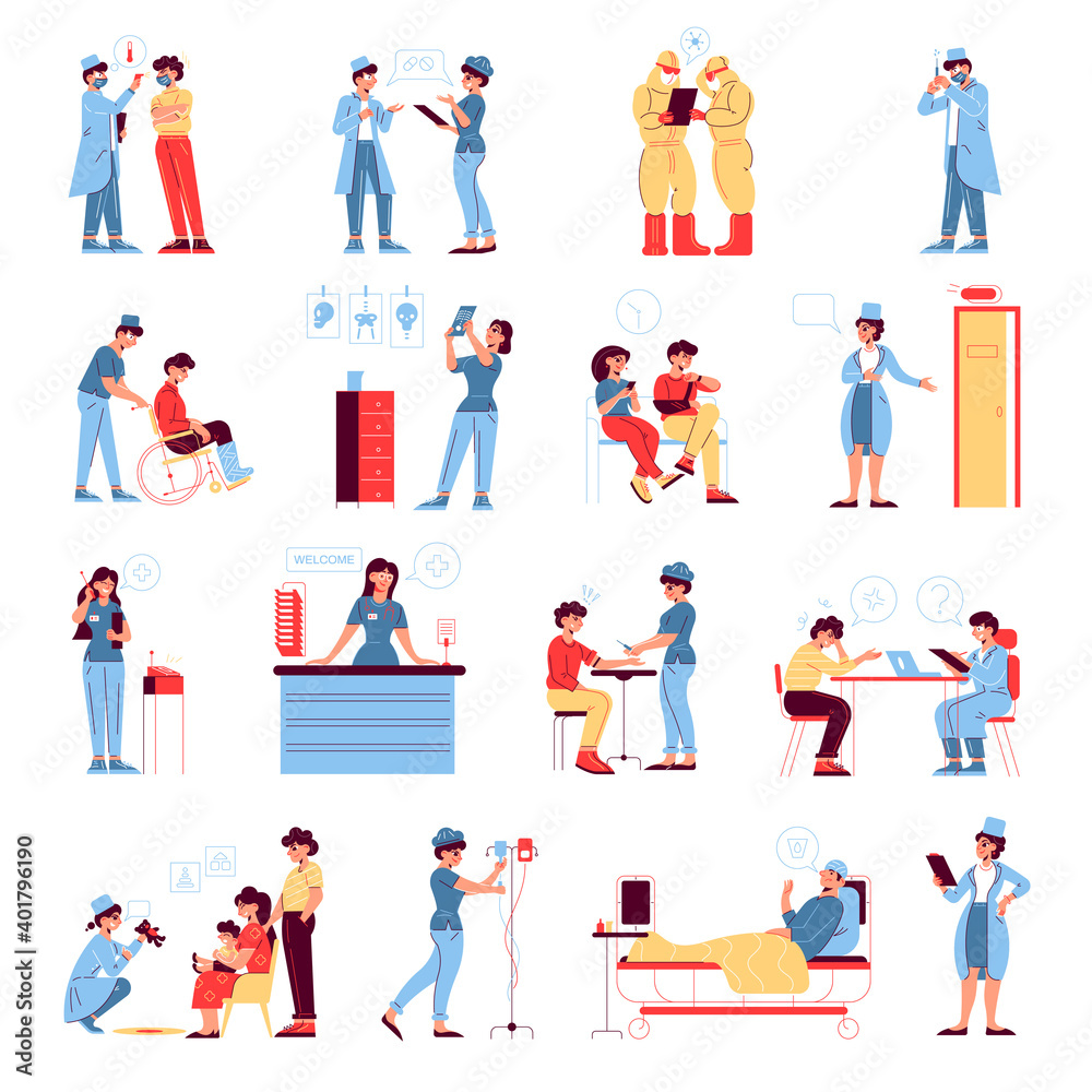 Hospital Medicine Icons Collection