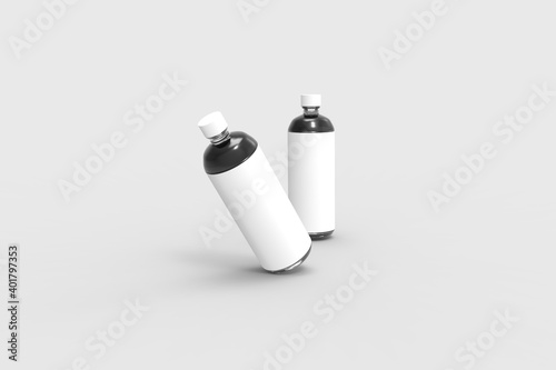 Realistic 3d Bottle Picture 