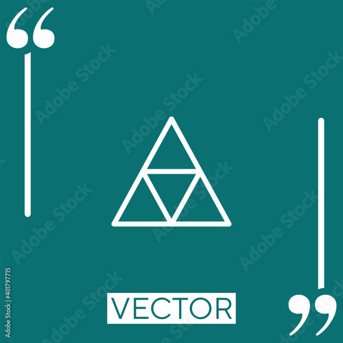 zelda   vector icon Linear icon. Editable stroked line