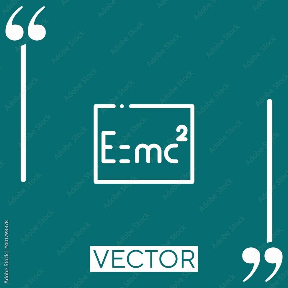 formula vector icon Linear icon. Editable stroke line formula vector icon Linear icon. Editable stroke line