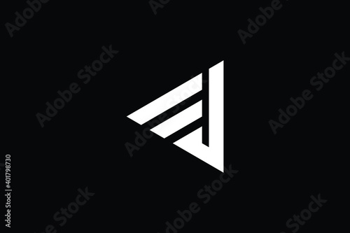 Free Download EJ logo letter design on luxury background. JE logo monogram initials letter concept. EJ icon logo design. JE elegant and Professional letter icon design on black background. J E EJ JE - GFXLoad