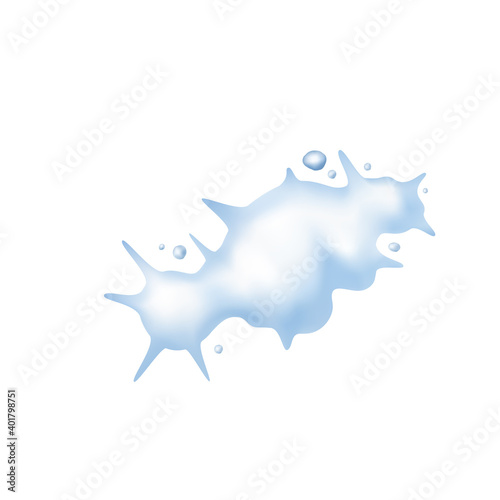 Snow Exploding Vector Illustration