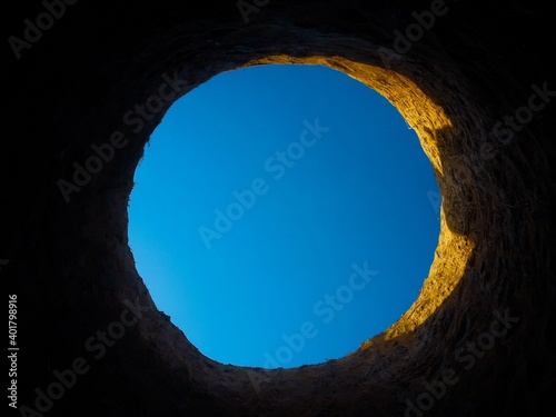 hole in the cave