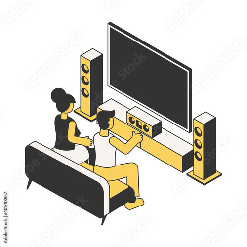 Home Leisure Vector Illustration