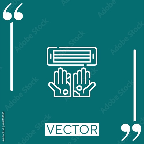 ultraviolet vector icon Linear icon. Editable stroke line