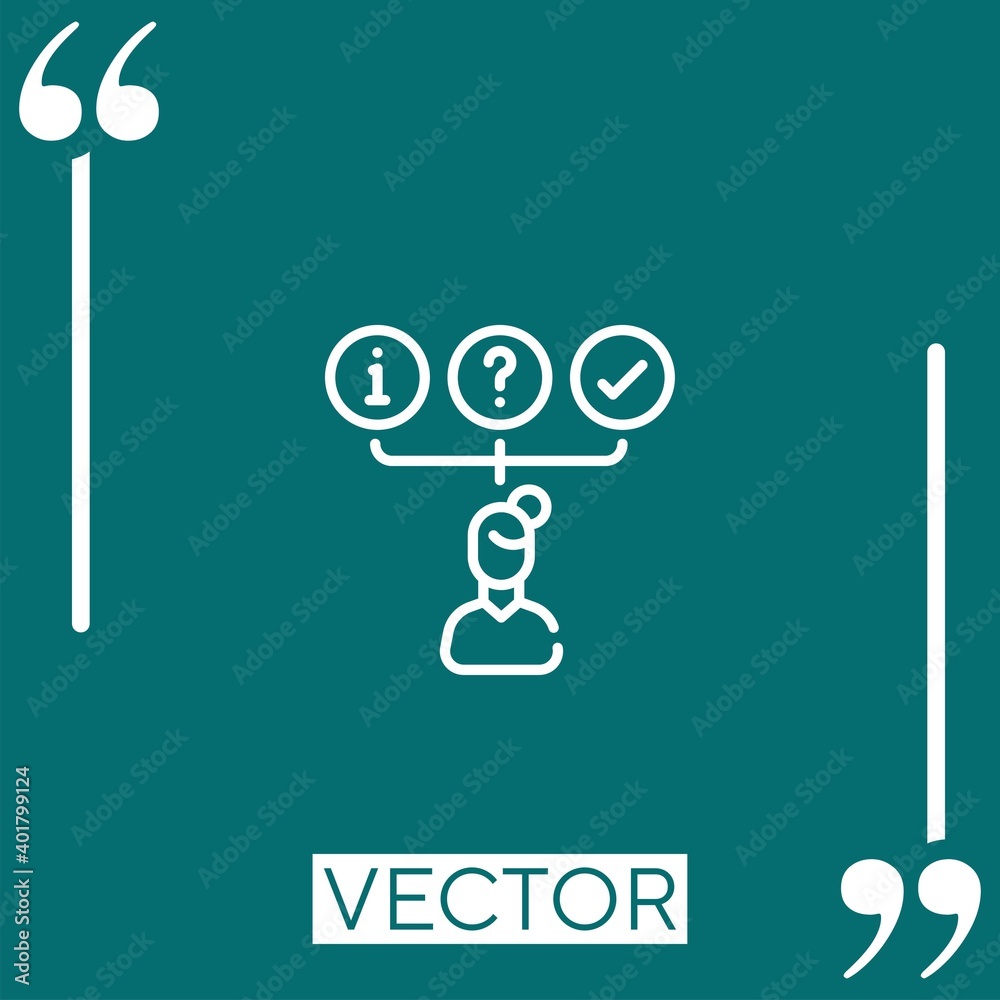 interview vector icon Linear icon. Editable stroke line interview vector icon Linear icon. Editable stroke line