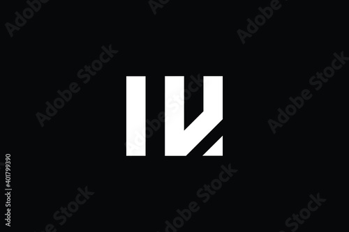 VM logo letter design on luxury background. MV logo monogram initials letter concept. VM icon logo design. MV elegant and Professional letter icon design on black background. M V VM MV