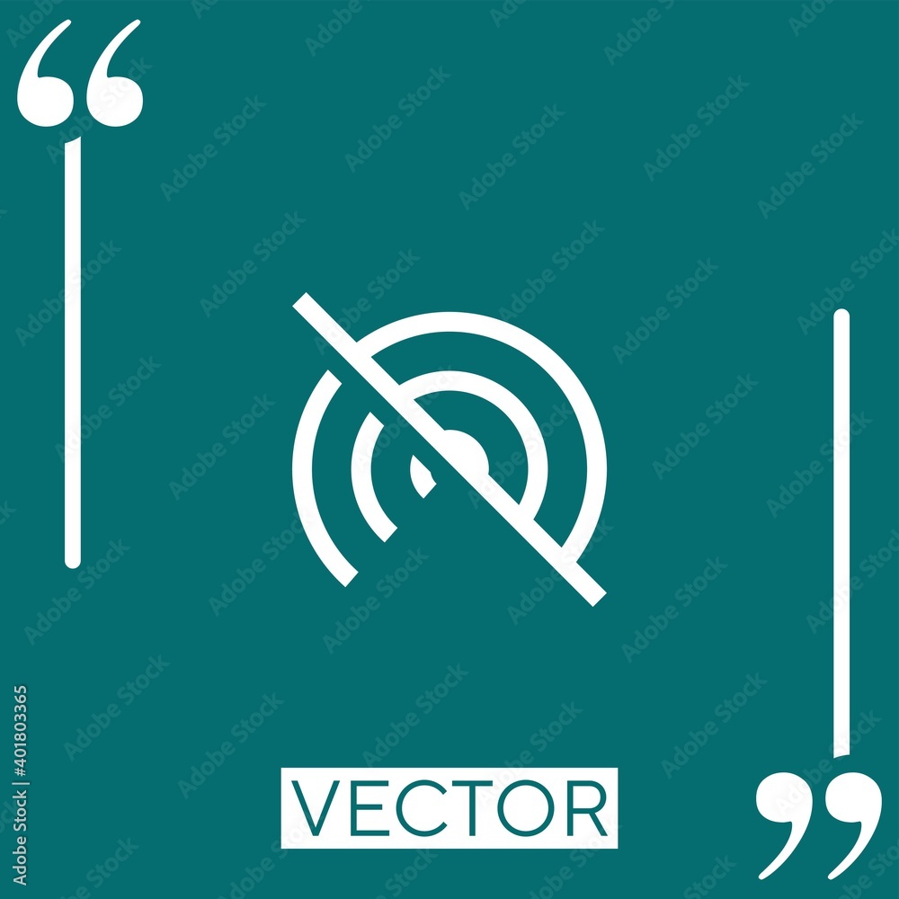 wifi vector icon Linear icon. Editable stroke line wifi vector icon Linear icon. Editable stroke line