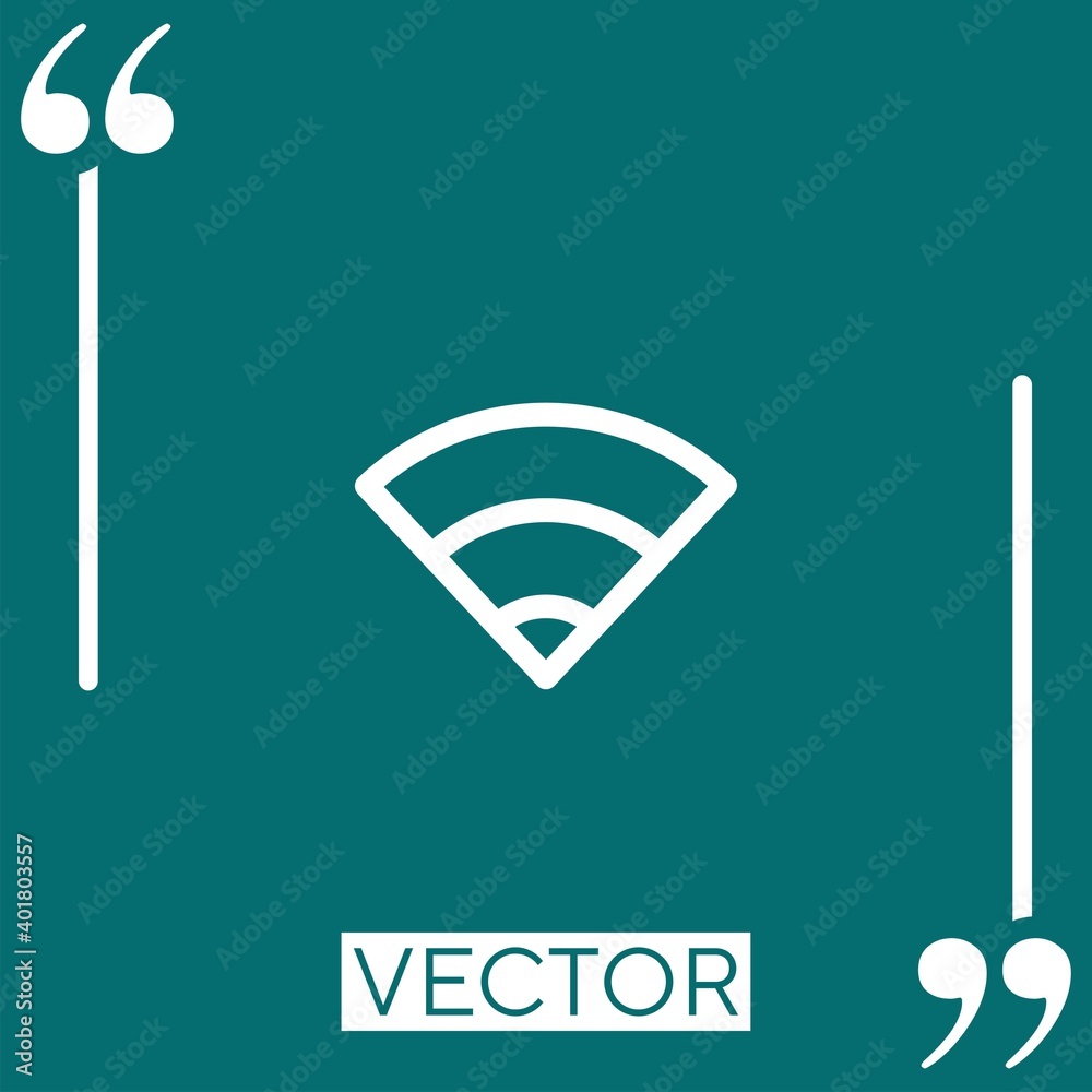 Obraz premium wifi vector icon Linear icon. Editable stroke line