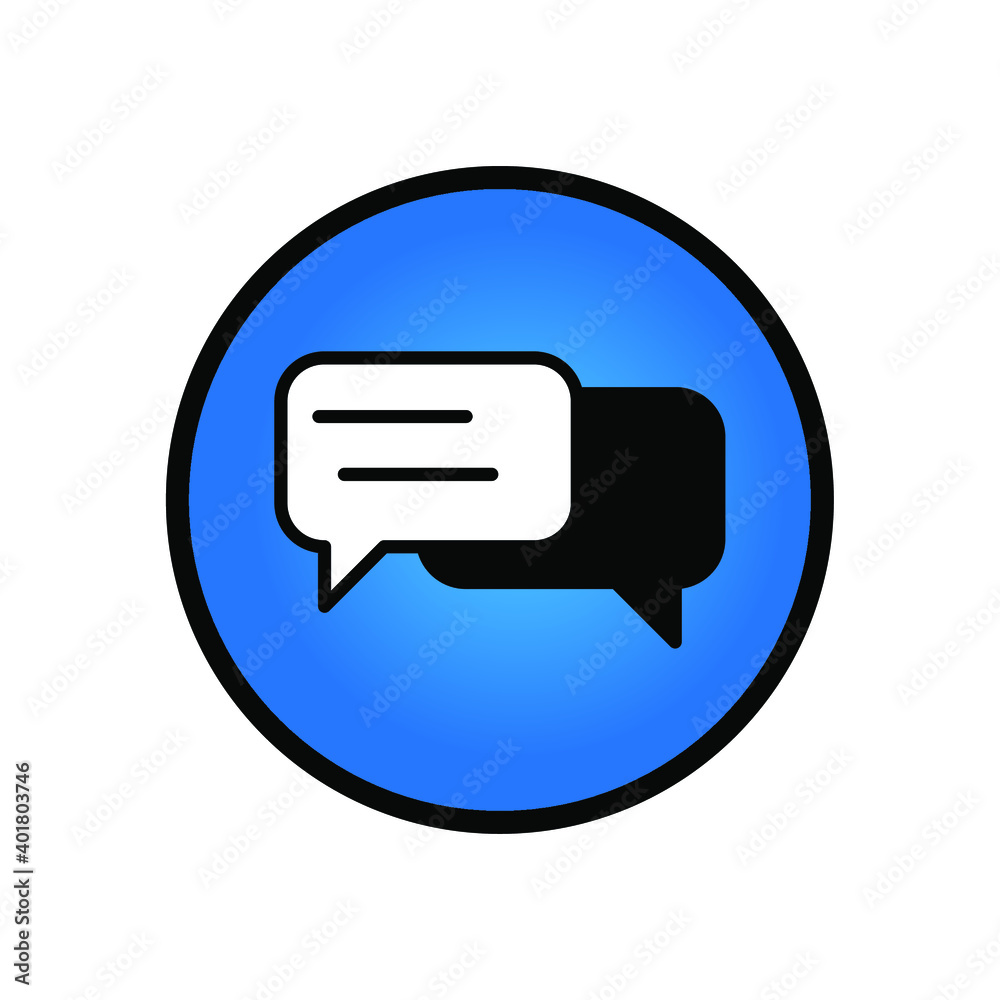 talk bubble speech for website. Perfect use for web, pattern, design, icon, ui, ux, etc.