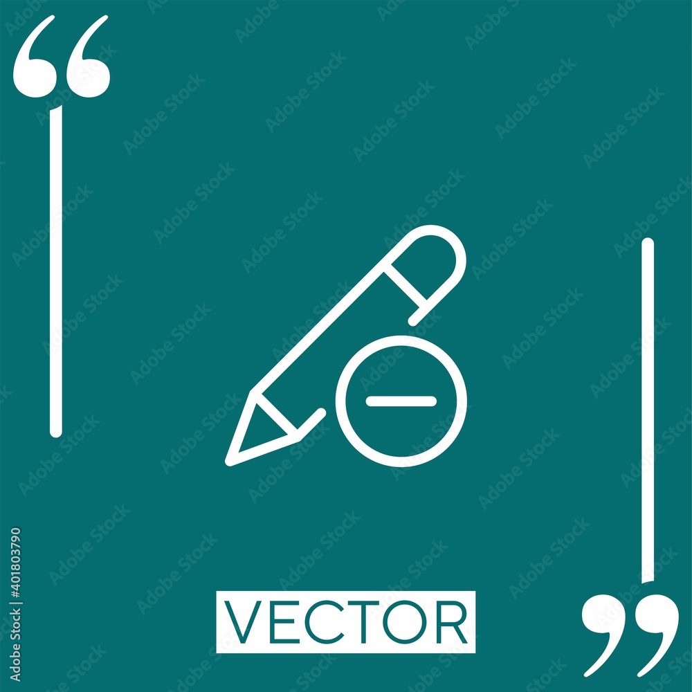 banned vector icon Linear icon. Editable stroke line banned vector icon Linear icon. Editable stroke line