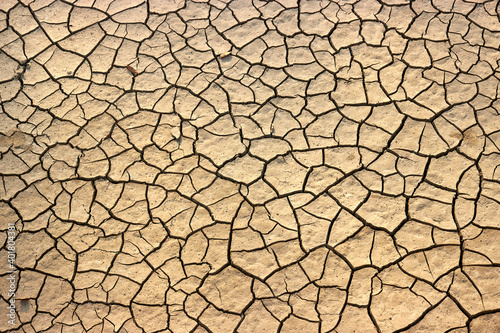 texture of cracked bottom of the river 