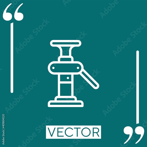 scaffolding vector icon Linear icon. Editable stroke line