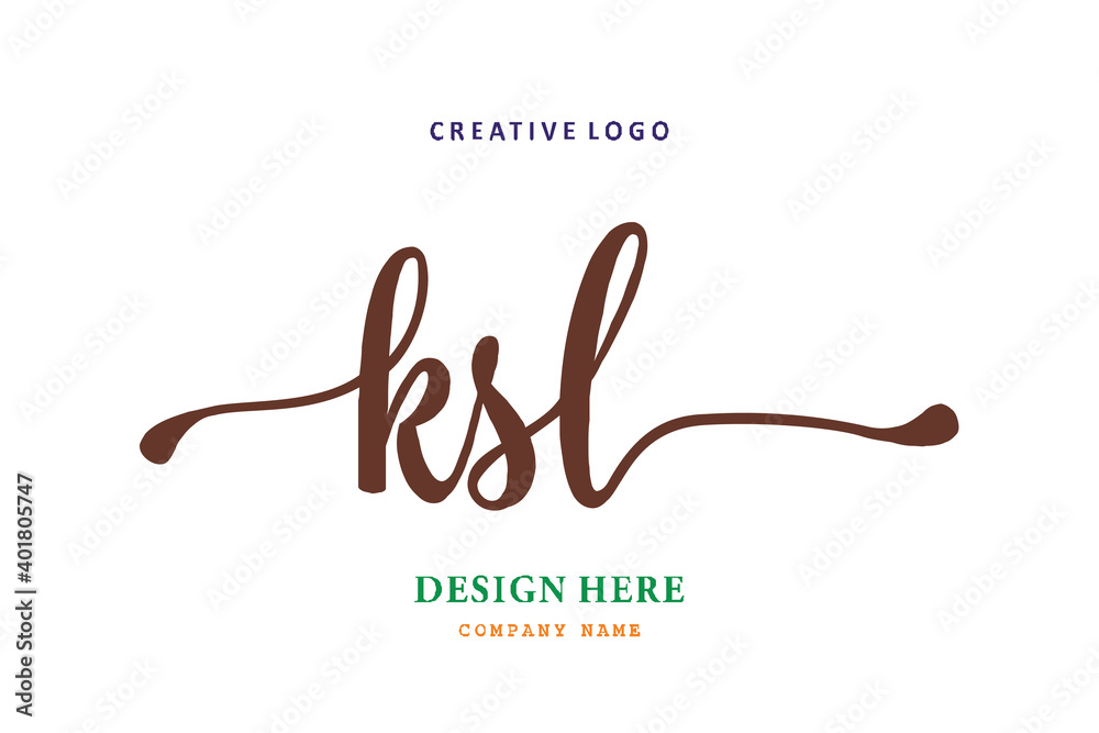 KSL lettering logo is simple, easy to understand and authoritative