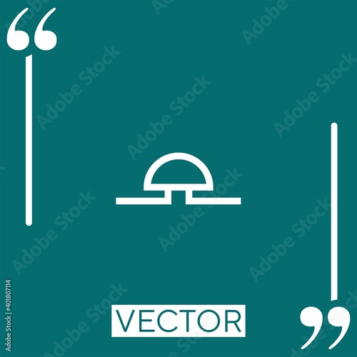 buzzer vector icon Linear icon. Editable stroke line