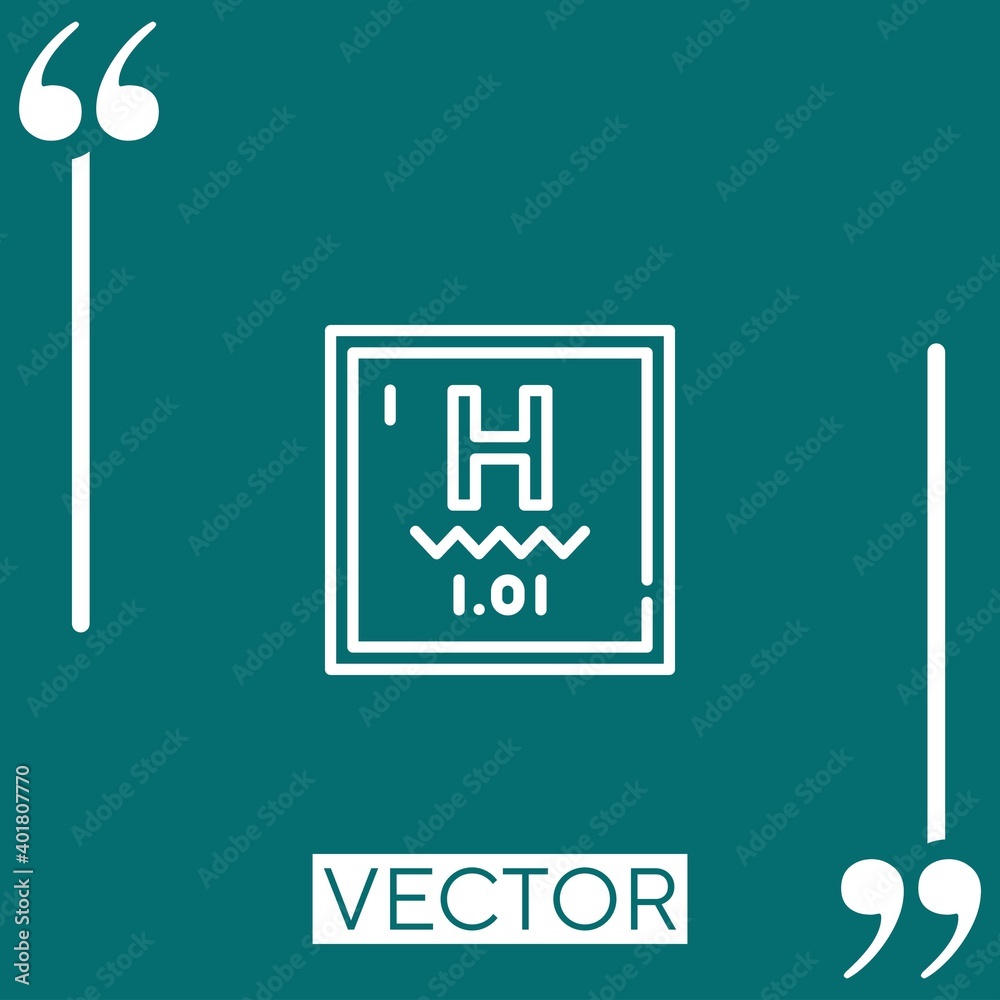 element vector icon Linear icon. Editable stroke line