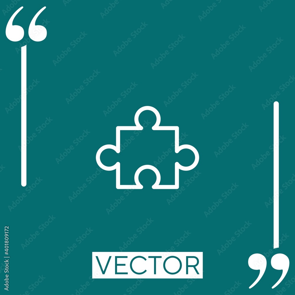 puzzle vector icon