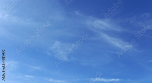 Blue sky with white clouds, Sky background.