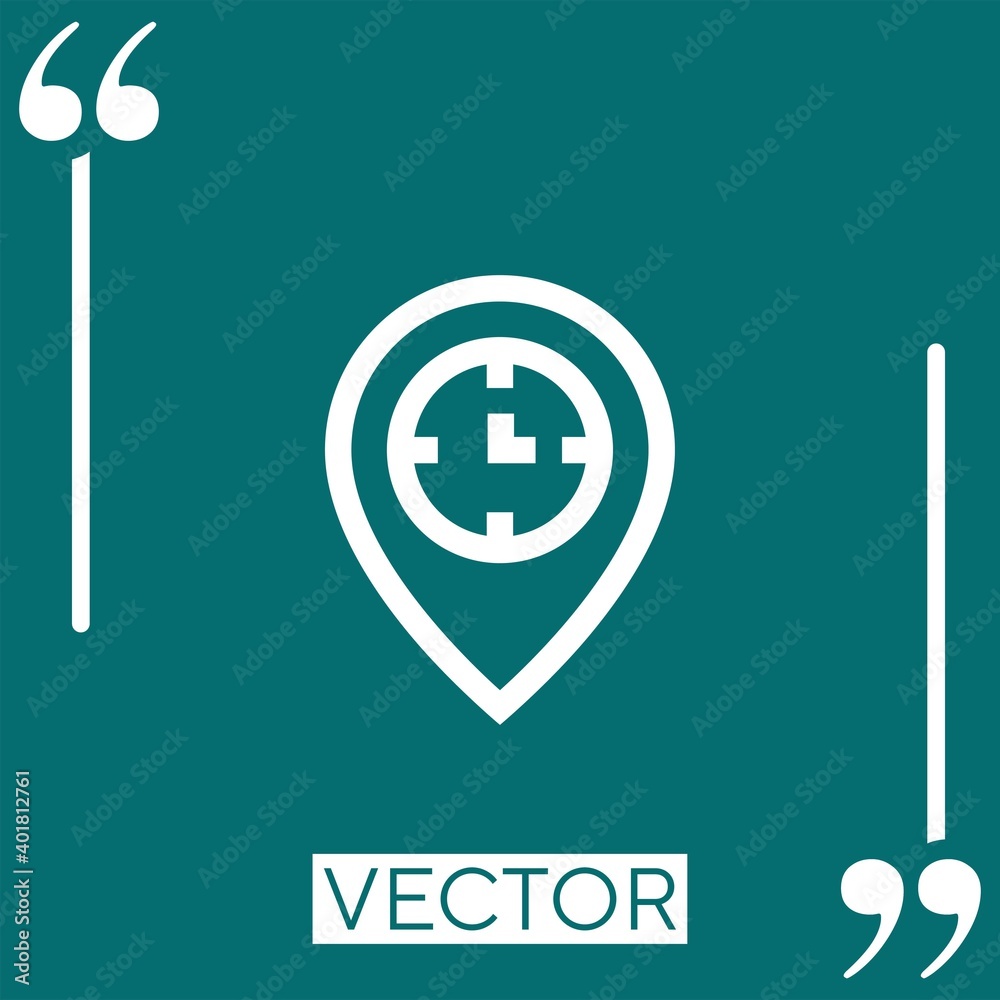 Obraz premium standby vector icon Linear icon. Editable stroked line