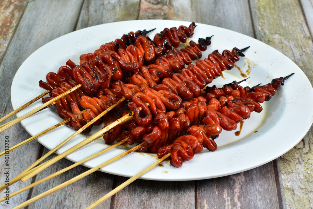 Chicken intestine bbq discount