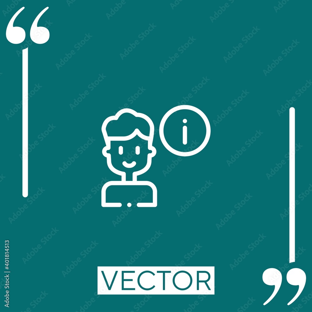 boy vector icon Linear icon. Editable stroke line boy vector icon Linear icon. Editable stroke line