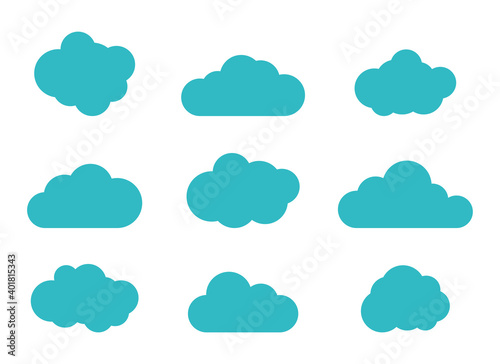 cloud design icon set