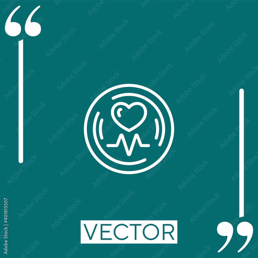 healthy heart vector icon Linear icon. Editable stroke line healthy heart vector icon Linear icon. Editable stroke line