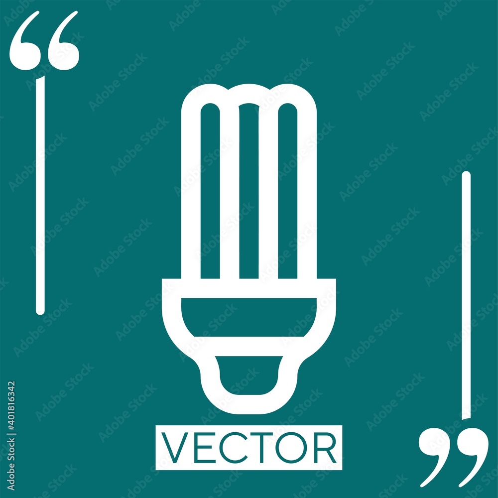 lightbulb vector icon Linear icon. Editable stroke line lightbulb vector icon Linear icon. Editable stroke line