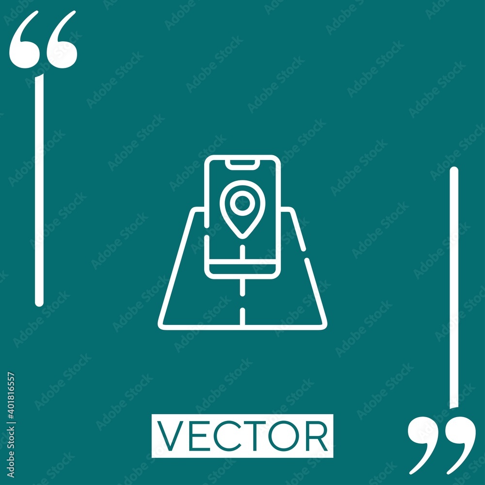 ar vector icon Linear icon. Editable stroke line ar vector icon Linear icon. Editable stroke line
