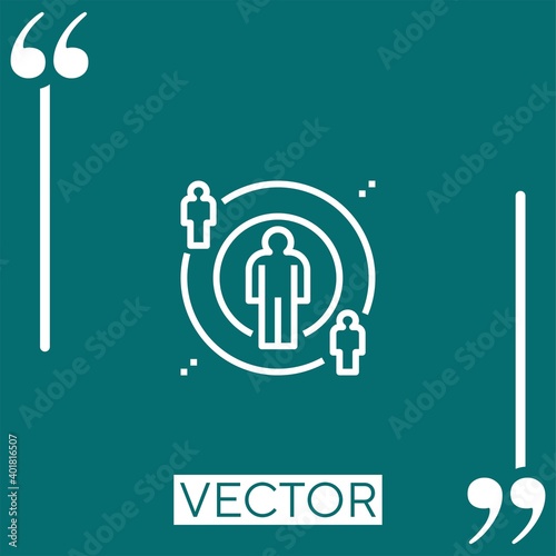 sway vector icon Linear icon. Editable stroke line